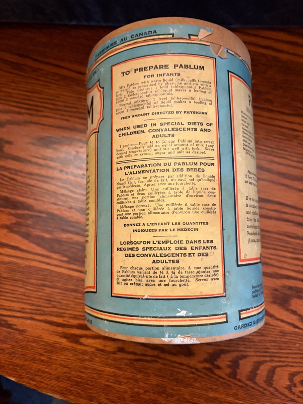 Vintage Pablum container - Picture 3 of 7